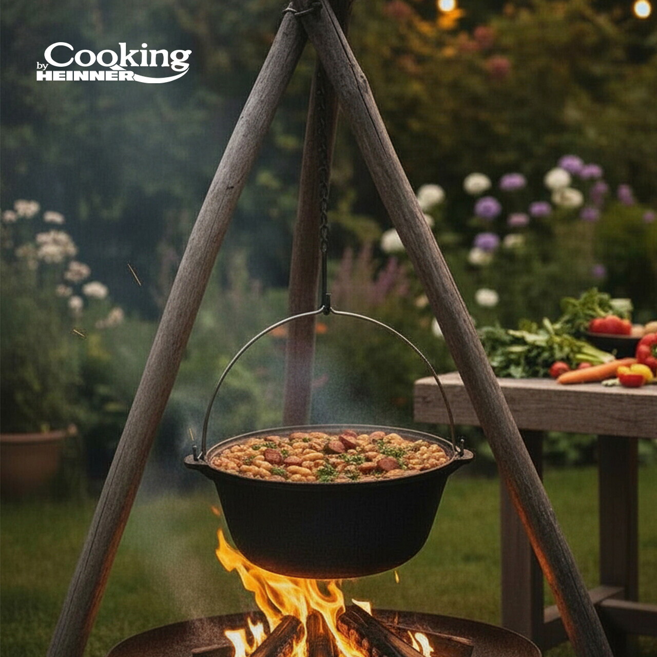 Ceaun Cooking by Heinner, 41x19.5 cm, 16 L, fonta, negru - imagine 7